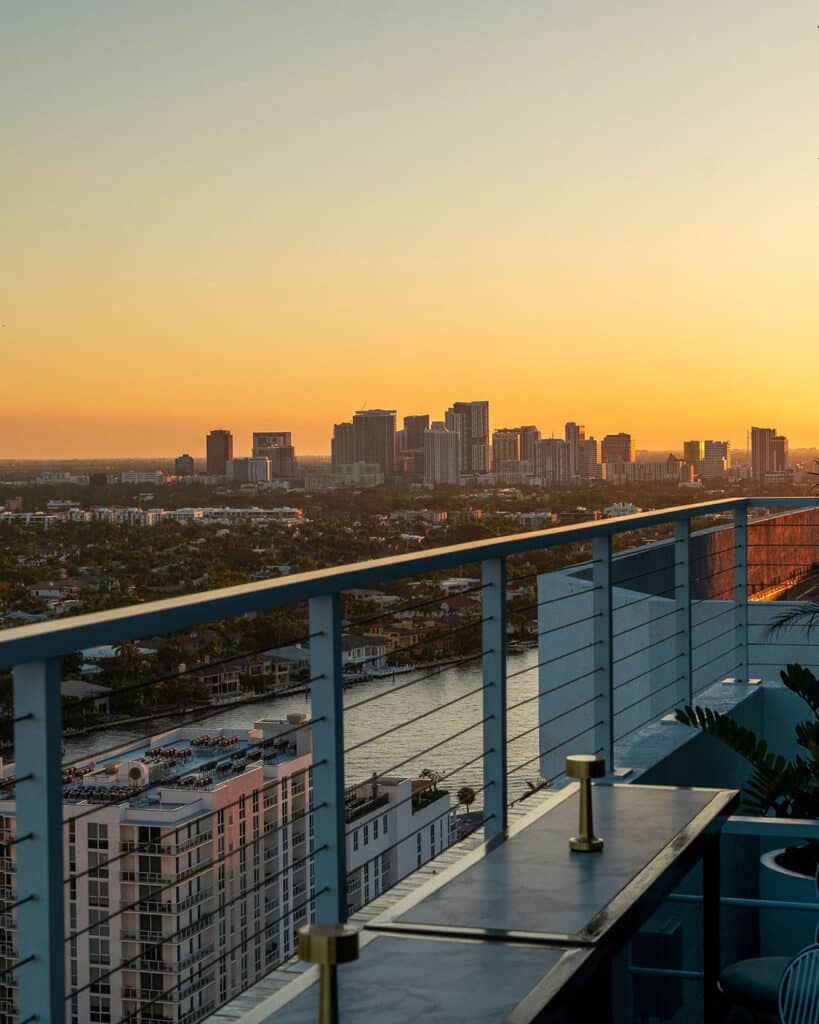 Nube rooftop views of Fort Lauderdale cityscape