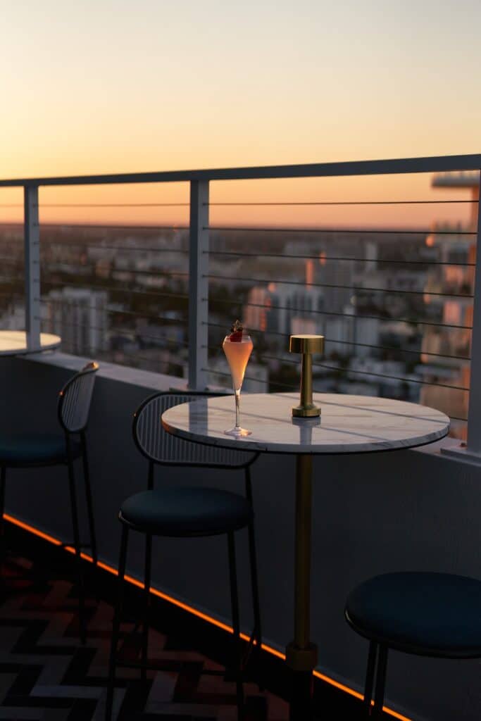 Labor Day Drinks at Nube in Fort Lauderdale at sunset.